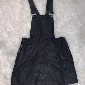 Leather Overall Dress Small